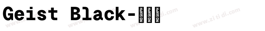 Geist Black字体转换